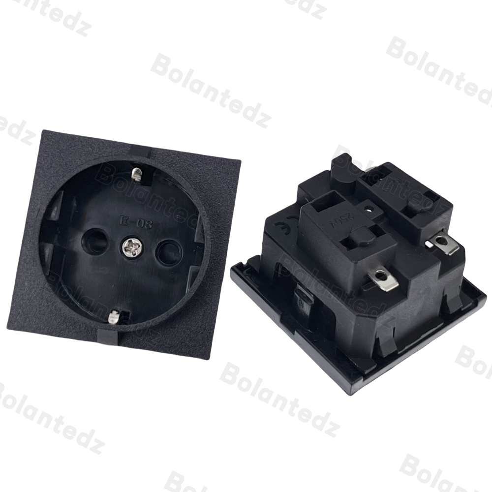 Europe Socket Embedded Industrial Outlet Inverter Output Socket EU Universal Electrical Russia South Korea AC Power Connector16A