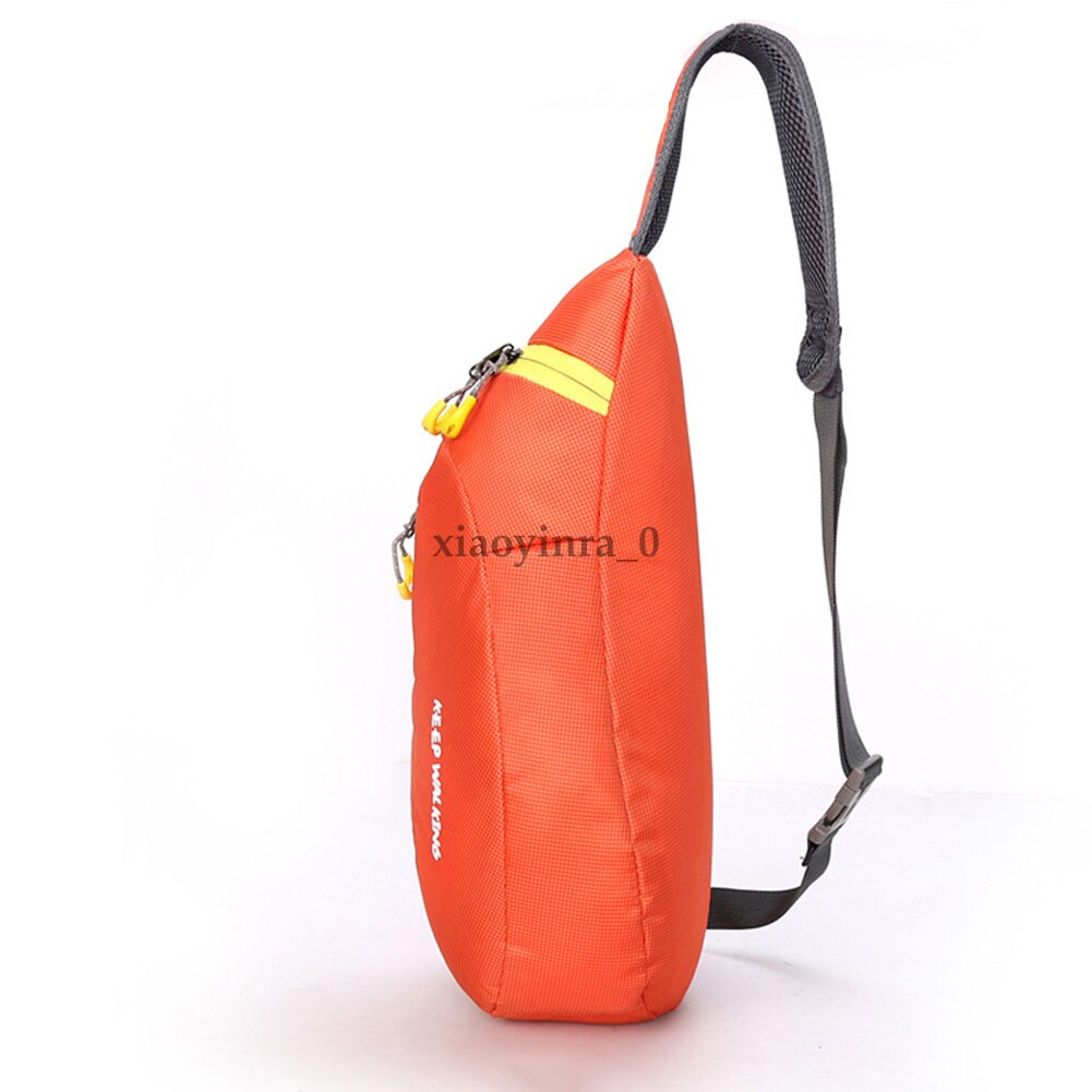 Men Waterproof Chest Bag Pack Travel Sport Shoulder Bag Cycle Sling Cross Body: Orange