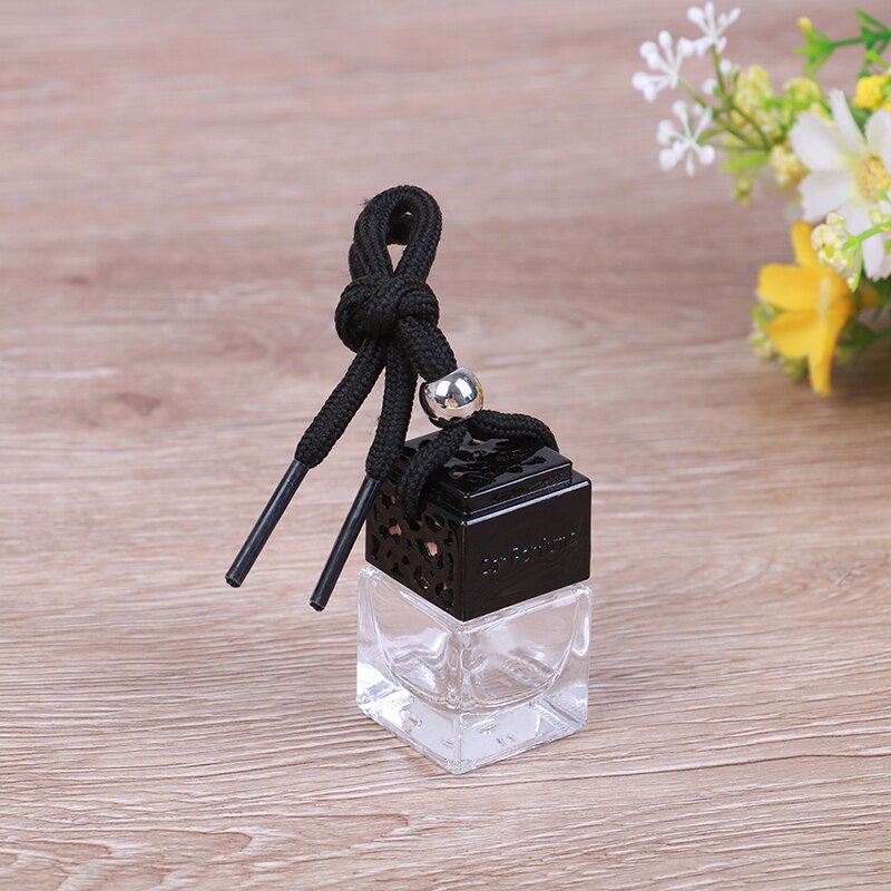 Bilhengende ornament bil luftfrisker tom glassflaske parfyme til eteriske oljer diffusor bilstyling bakspeil