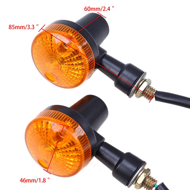 POSSBAY-clignotant clignotant moto Chrome | Indicateur lumineux café Racer, lampe ambre pour Honda Yamaha Suzuki Harley