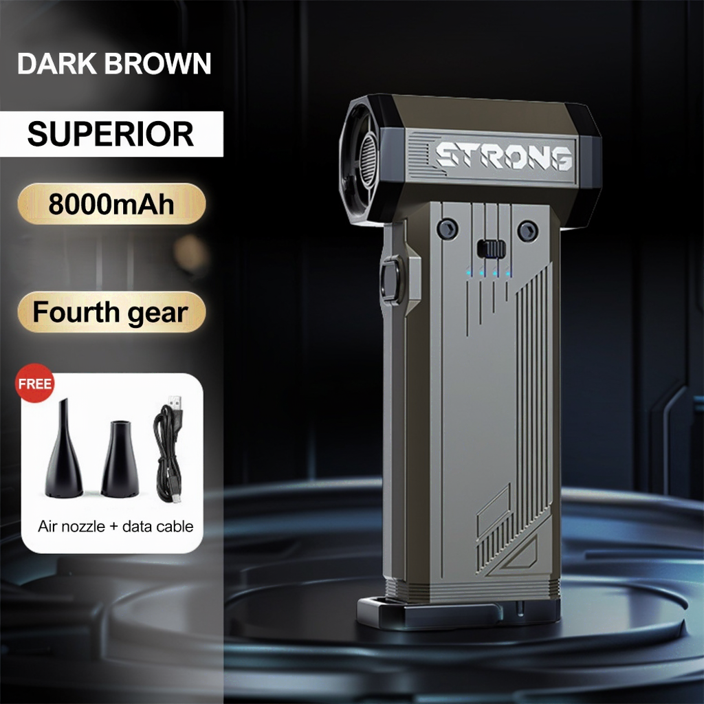 Turbo Jet Blower 210000RPM Powerful Air Blower Brushless Motor 350g Thrust Turbo Fan 8000mAh Souffleur Air Puissant Car Blower: Gold