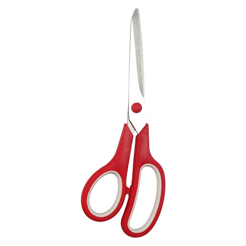 8 "Kleermaker Schaar Voor Stof Multipurpose Roestvrij Staal Papier Snijden Handwerken Naaien Schaar Huishoudelijke Kantoorbenodigdheden: Red