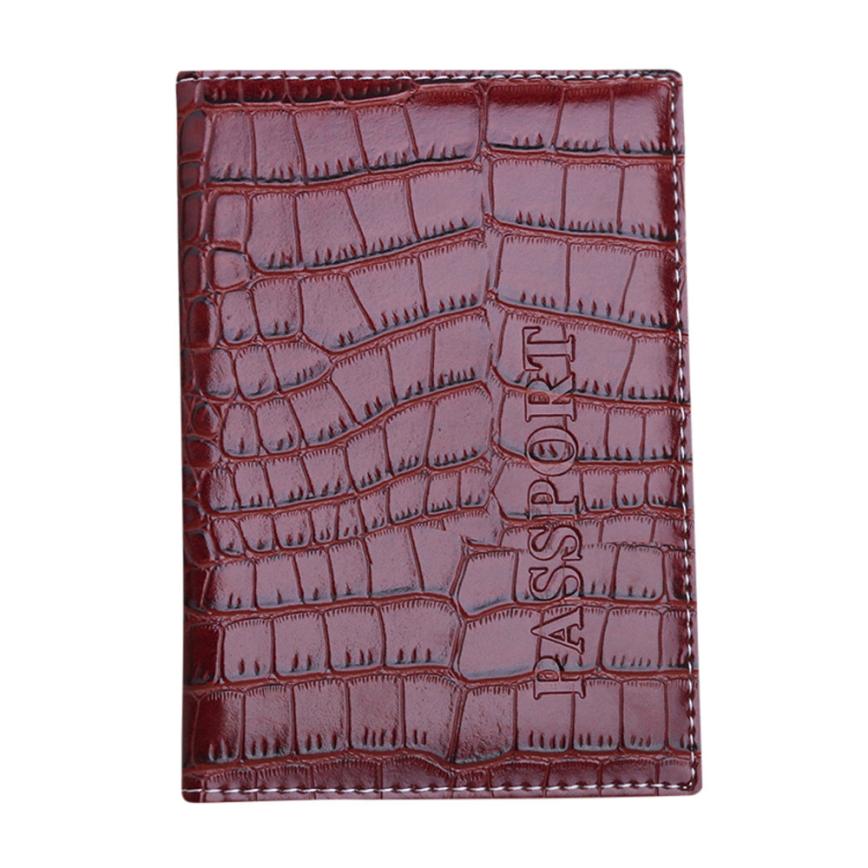MAFA Passport Holder Protector Leather Wallet Women Business Card Soft Passport Cover Leather Csv: BW