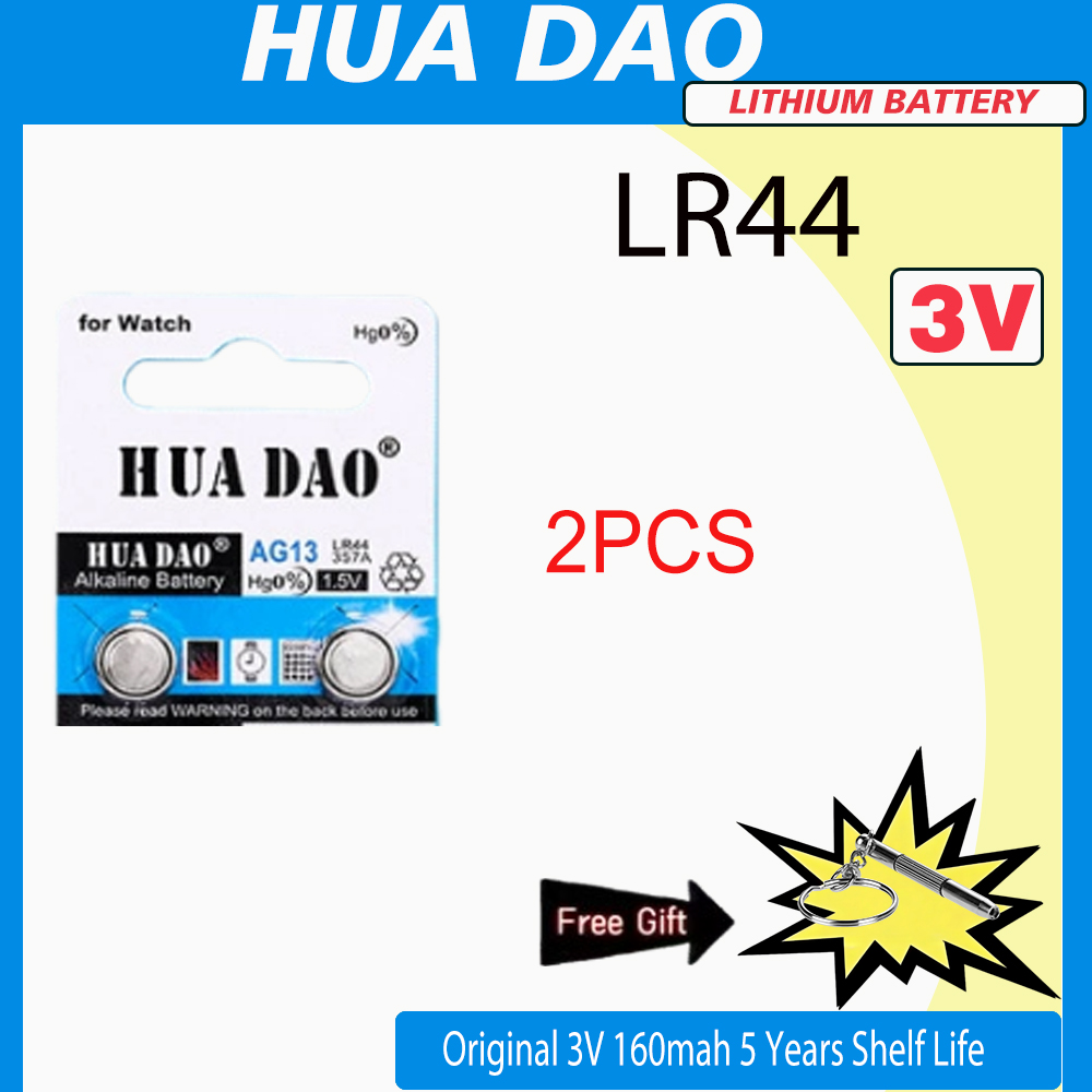 2-30 Pezzi Batterie LR44 ad Alta Capacità L1154F AG13 SR44 A76, Batterie Alcaline Premium 1.5V a Bottone per Calcolatrice: Giallo