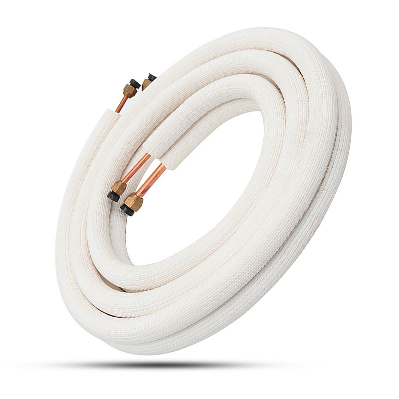 3m Air Conditioner Pair Coil Tube 1/4'' 3/8" Insulated Copper Pipe Split Line Wire Set Air Conditioner Parts Refrigerant Tube