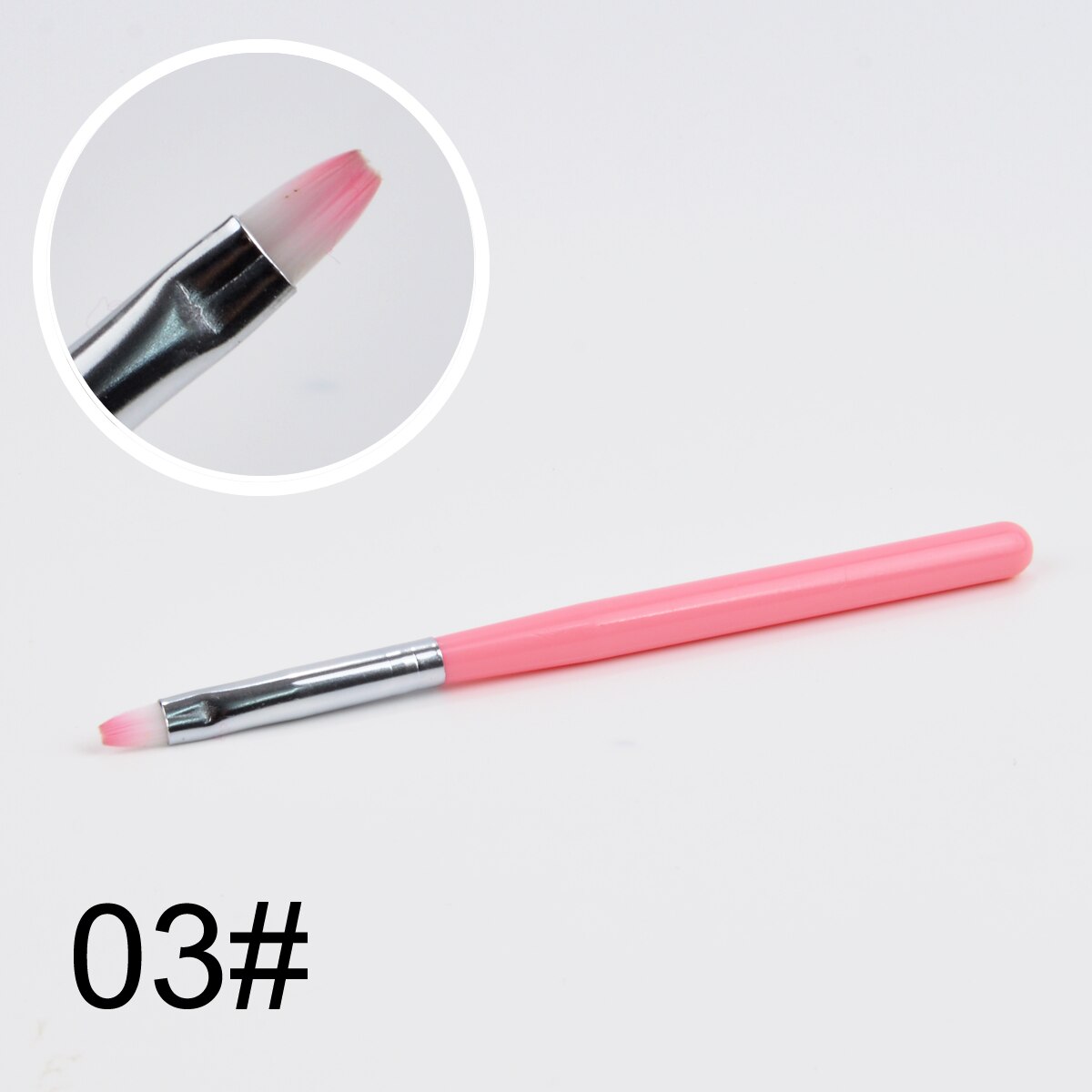 Nagelpensel ritning uv gel penna manikyr nagelkonst pensel gradient målning penna akryl gel förlängningspenna: 03