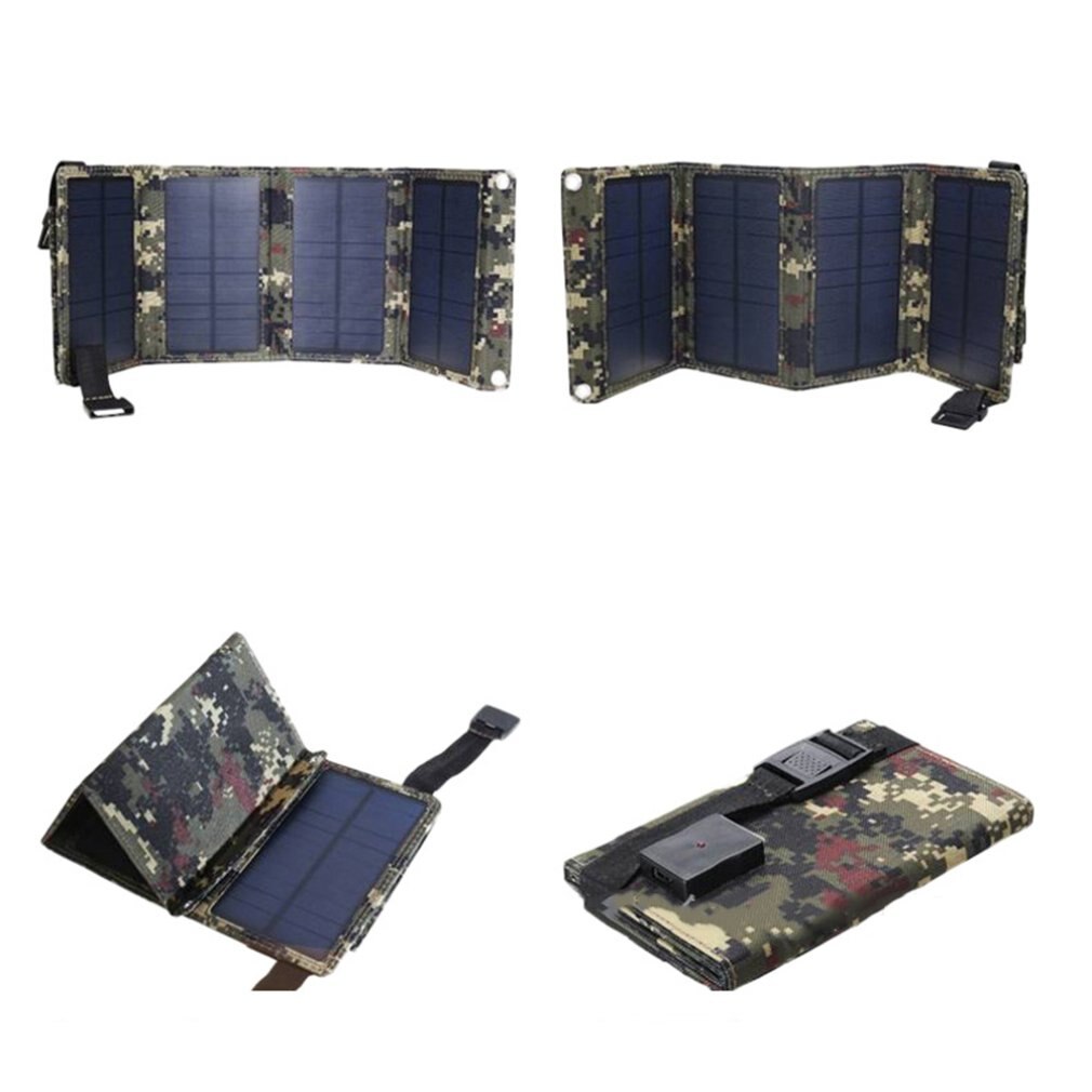 Outdoor Usb Efficiënte Zonnepanelen Draagbare Vouwen Waterdicht Zonnepaneel Praktische Duurzaam Charger