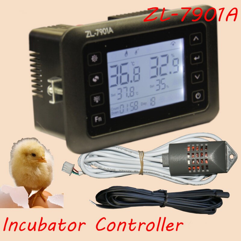 Zl -7901a,100-240 vac, pid, incubateur automatique multifonctionnel, contrôleur d'incubateur, température humidité pour incubateur