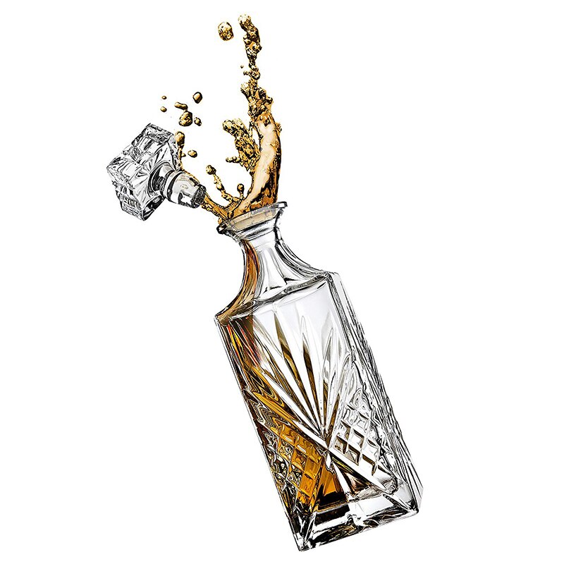 square decanter whiskey Decanter Bottle wine glass set wine bottle Bar Home