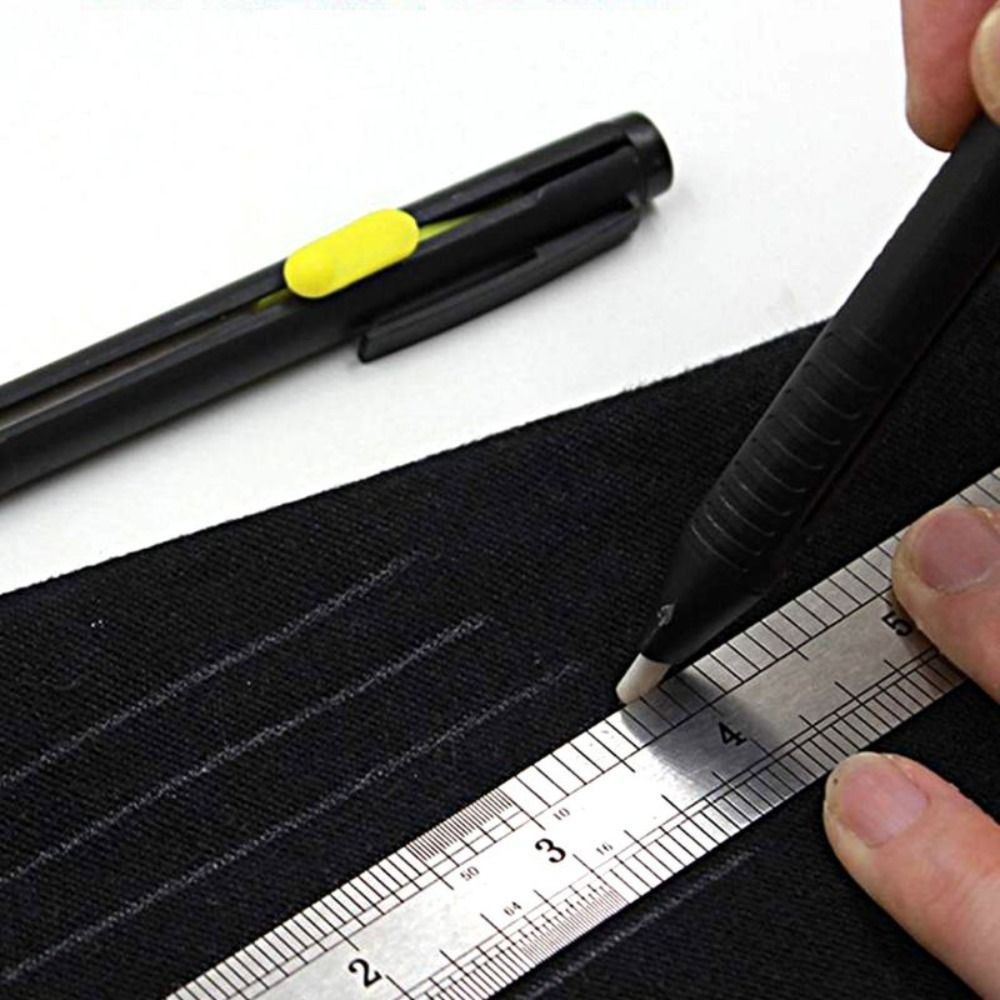 Marcador de tela de costura Invisible hecho a mano, marcador de tiza de sastres DIY, bolígrafo borrable, lápiz