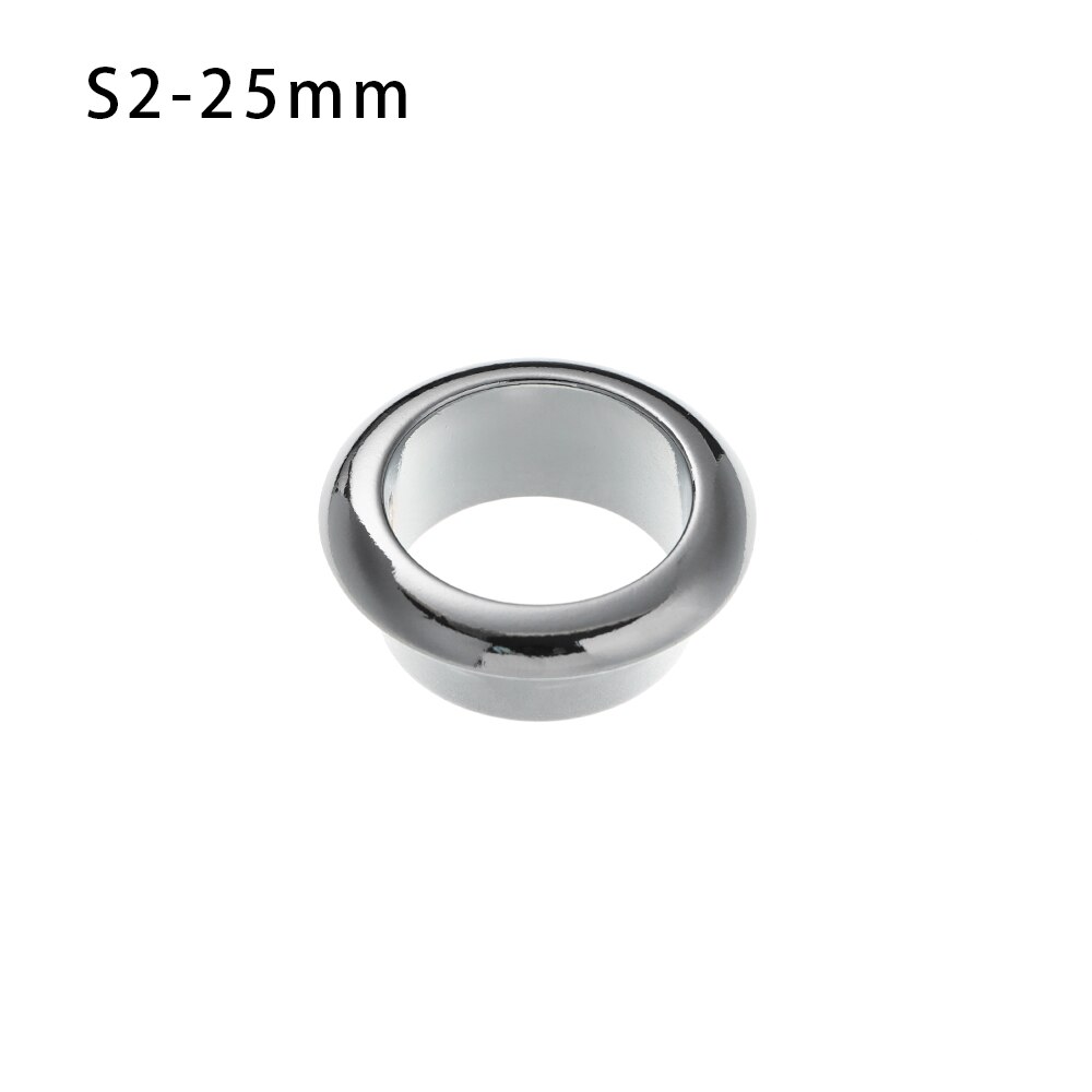 Computer Desk Cable Grommets Wire Hole Cover Cabinet Vent Hole Decor Plug Cable Outlet Port Furniture Hardware Line Organizer: 25mm silver