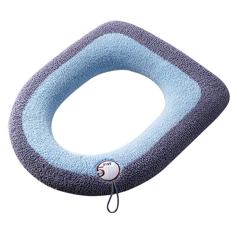 Vinter dårlig toalettsete med håndtak nærkrakk vaskbar myk varmematte pute pute universell toalettsete bidettrekk