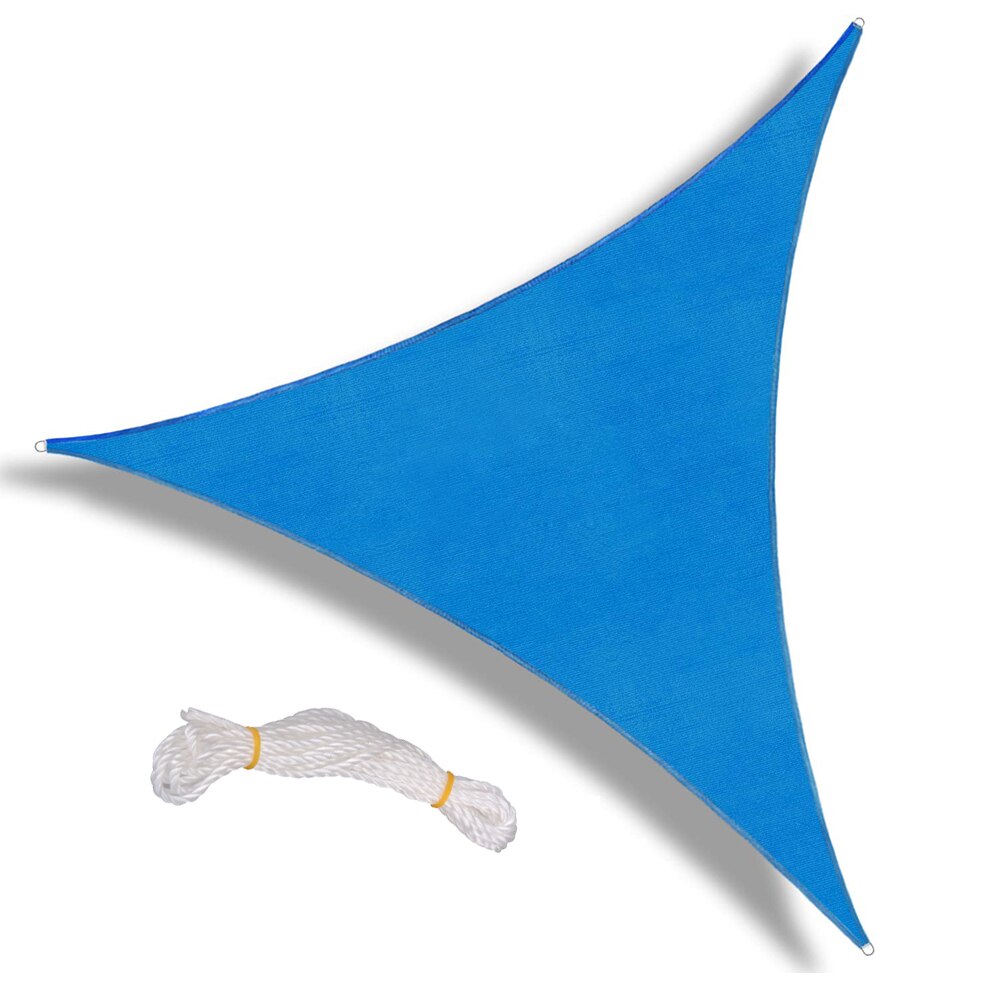 Toldo triangular de vela para exteriores, accesorio de viaje, resistente al agua, portátil, bloque UV, sombrilla triangular, 1 ud.:  Royal Blue B 1PC