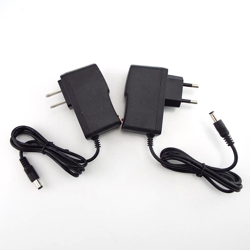 AC DC 100V-240V 6V 1A Power Supply Adapter Charger Converter Transformer CCTV Camera LED Strip Lamp 5.5mm*2.5mm US EU Plug w1
