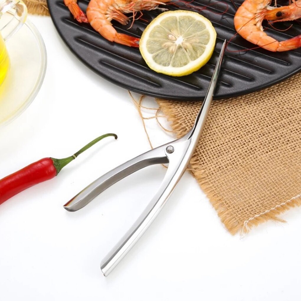 Crayfish Sheller Stainless Steel Prawn Peeler Shrimp Deveiner Peel Device Kitchen Tools Peeling Shrimp
