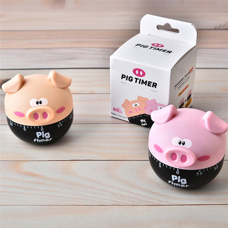 1 pcs Cartoon Timer Plastic Machine Timer 60 Min Wekker Keukengerei Leuke Digitale Timer Plastic Leuke Timer stopwatch