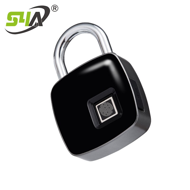 Waterproof USB Rechargeable Lock Anti-Theft Security Keyless Smart Fingerprint Lock Fingerprint Padlock for Door Luggage Case