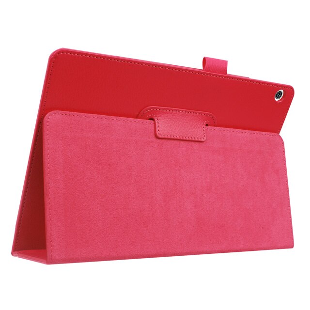 PU Leather Case For Huawei MediaPad T5 10 Cover for Huawei Media Pad AGS2-W09 AGS2-L09 AGS2-L03 AGS2-W19 10.1 inch Cover Cases: Red