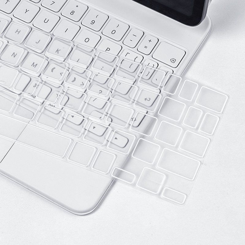 Magische Tastaturhaut für iPad Pro6 12,9 11 Zoll Schutzabdeckungsfolie für iPad Air 4 5. US TPU Stummschaltung wasserdicht weiß: Blau