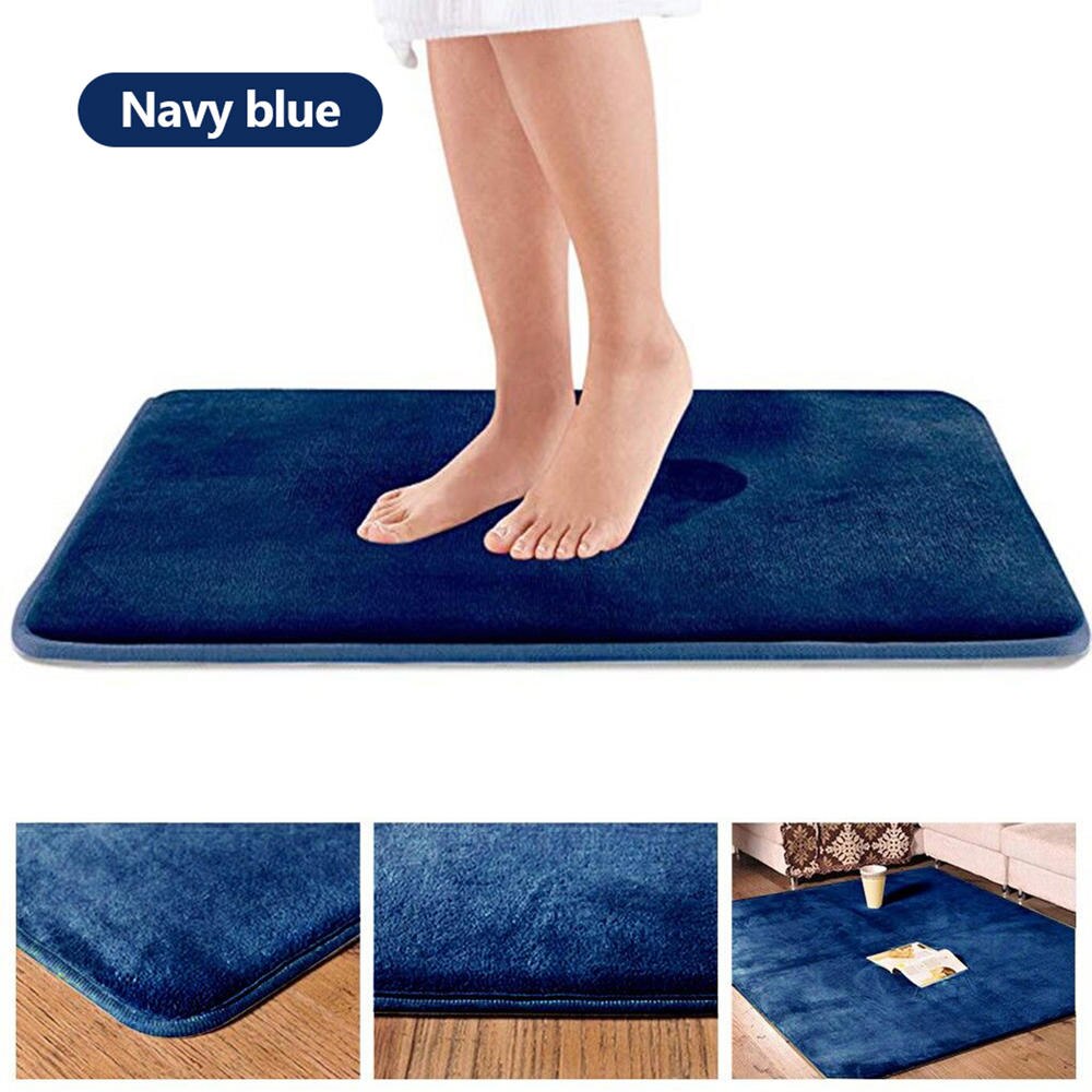 1 Pcs 40*60Cm Thuis Badmat Antislip Badkamer Tapijt Zacht Koraal Fleece Memory Foam Tapijt mat Keuken Wc Floor Decor Wasbare: 7