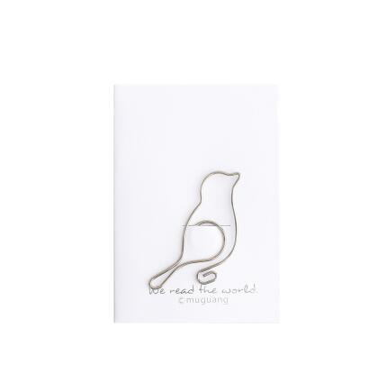 1pc dessin animé Animal trombone forme métal argent signet Message dossier Graduation bureau apprentissage papeterie: D