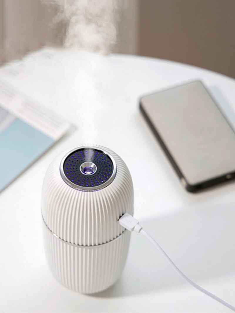 Mini humidificateur d'air pour voiture, diffuseur de brouillard USB pour maison, voitures, bureau, chambre à coucher avec lumières Led