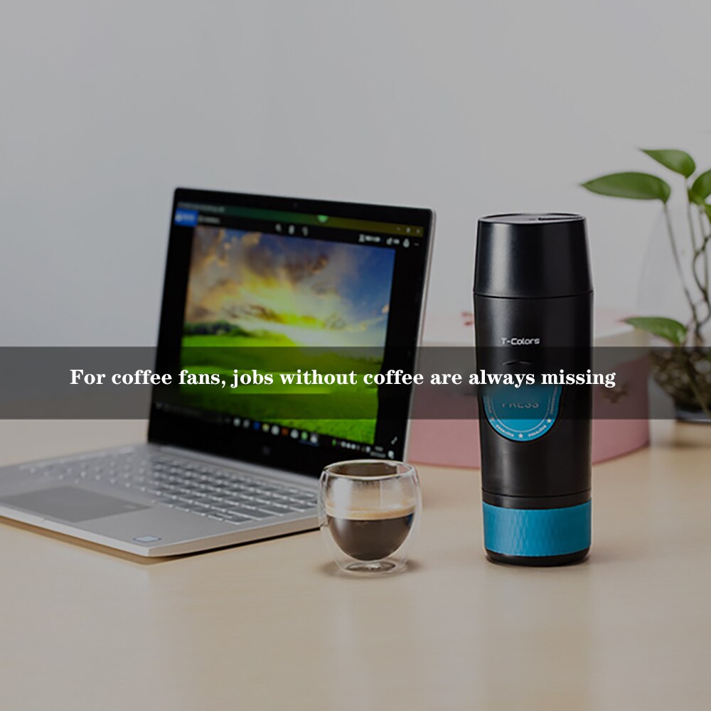 Mini espresso portable coffee machine electric USB and cold extraction coffee powder capsules