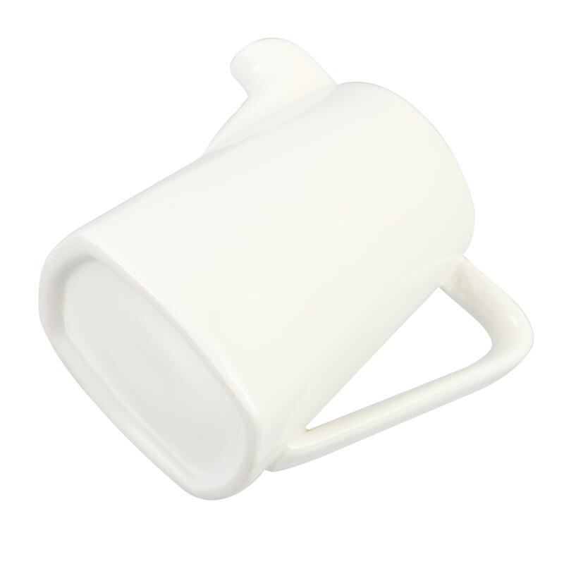 Simple Porcelain Milk Cans Jug Hotel Western Restaurant Cafe Creamer Jar Honey Jar Coffee Container Handheld Coffee Cups