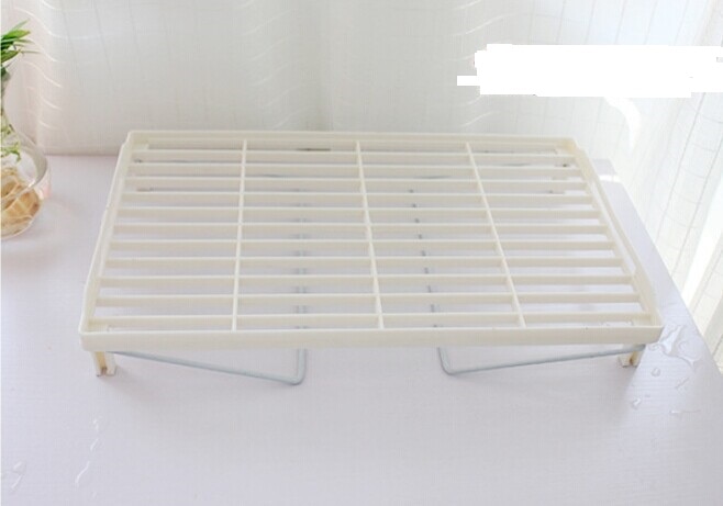 1PC Kitchen Storage Rack Plastic Folding Flavoring Shelf Organizer for Kitchen Bathroom Practical Tool OK 0089