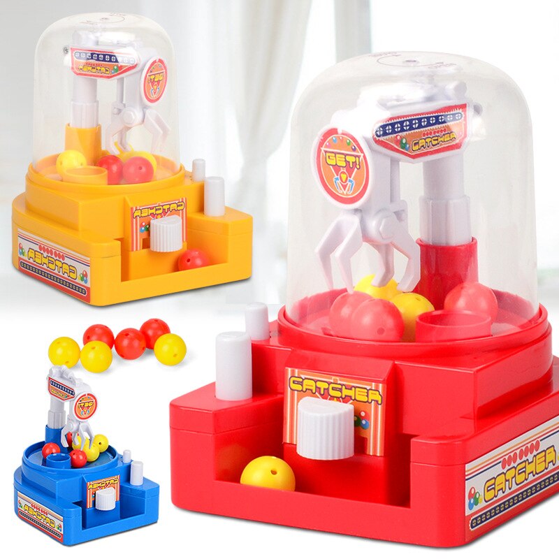 Handleiding Kleine Catching Bal Machine kinderen Educatief ouder-kind Interactie Kleine Catching Muziek Speelgoed Mini Candy Grabber: Rood