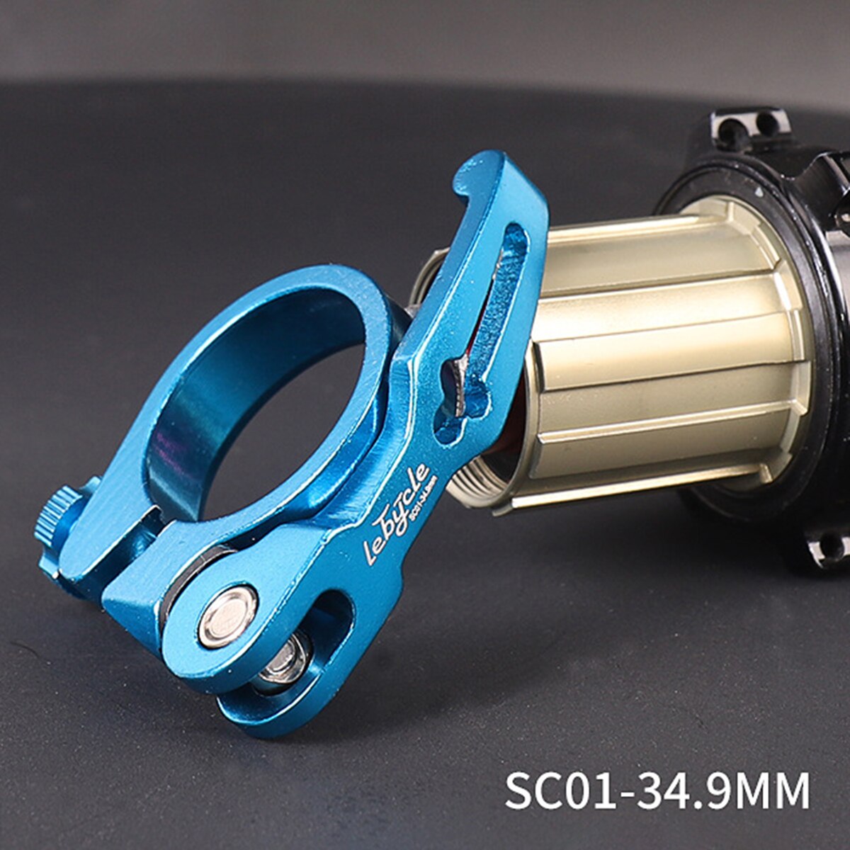 Legering mtb mountainbike bult sadelstolpsklämma 31.8/34.9mm för 27.2/30.8/31.6mm sadelrör valfri färgstorlek: Casual blå 34 9mm