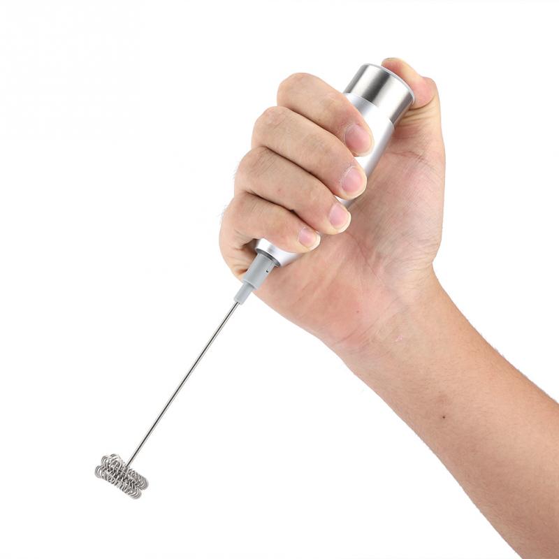 Handheld Electric Milk Frother Coffee Foam Maker with Stainless Steel Spring Whisks Stirrers