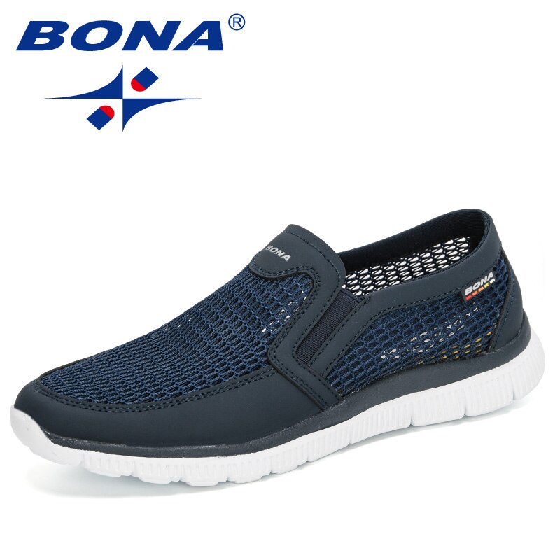 Bona designere mesh komfortable lette joggesko menn sko tenis masculino zapatillas hombre joggesko menn fottøy