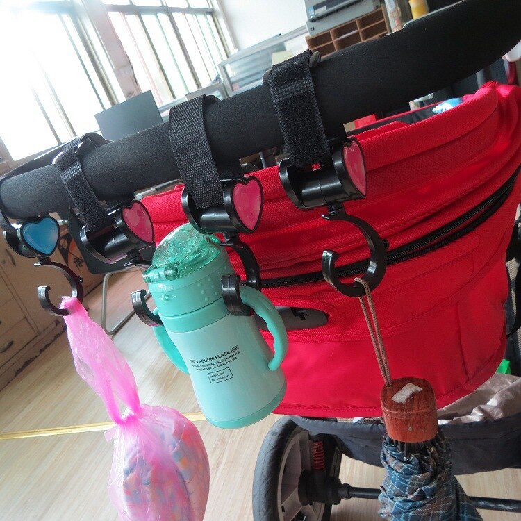 2 pièces universel momie Buggy Clip landau poussette poussette crochet sac à provisions crochet pince bébé poussette accessoires de