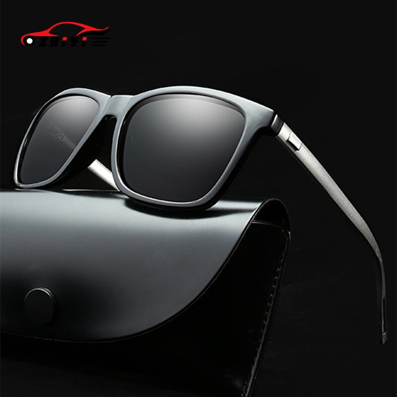 Zhiyi unisex natbriller til kørsel solbriller aluminium drivere nattesyn glasse polariseret fiskeri solbriller
