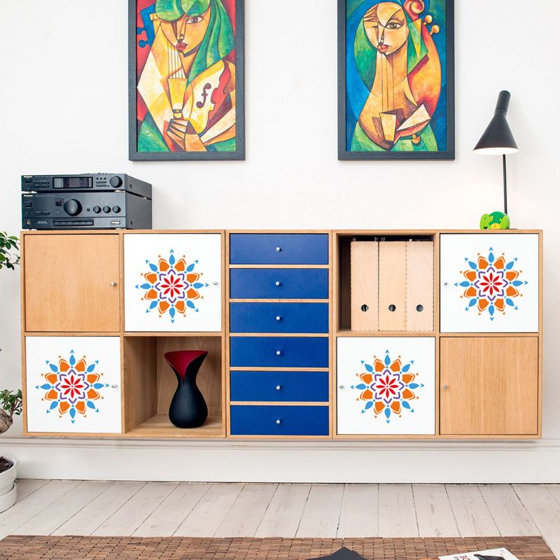 24/48pcs Mandala Stencils DIY Drawing Template Painting Scrapbooking Paper Card Embossing Album Decorative Craft