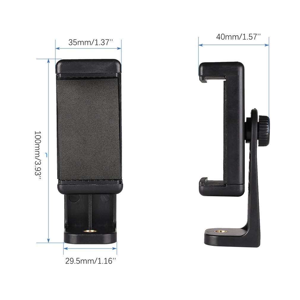 Tripod Mount Adapter Cell Phone Clipper Holder Vertical 360 Tripod Stand for Phone for Camera Lazy Holder