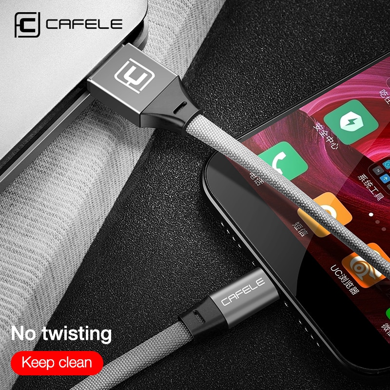 Cafele USB Type C for Xiaomi A1 Type C Cable for Huawei Mate 10 Pro Type C Fast Charge 5V 2.4A USB Type-c Cable