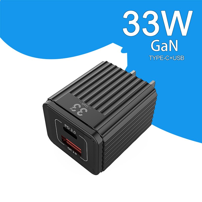 Utbvo 2- 33w port wall charger, usb-c  pd3.0/ pps /qc 3,0 30w/25w/20w/18w,qc3.0/ /afc for iphone 13/12/11, samsung, huawei, xiaomi