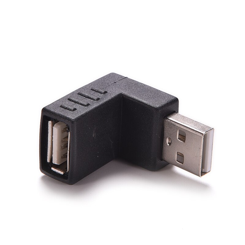 1Pcs Up Haakse Usb 2.0 Adapter Hoek 90 Graden Usb 2.0 A Man Vrouw Adapter Connector Voor Laptop pc