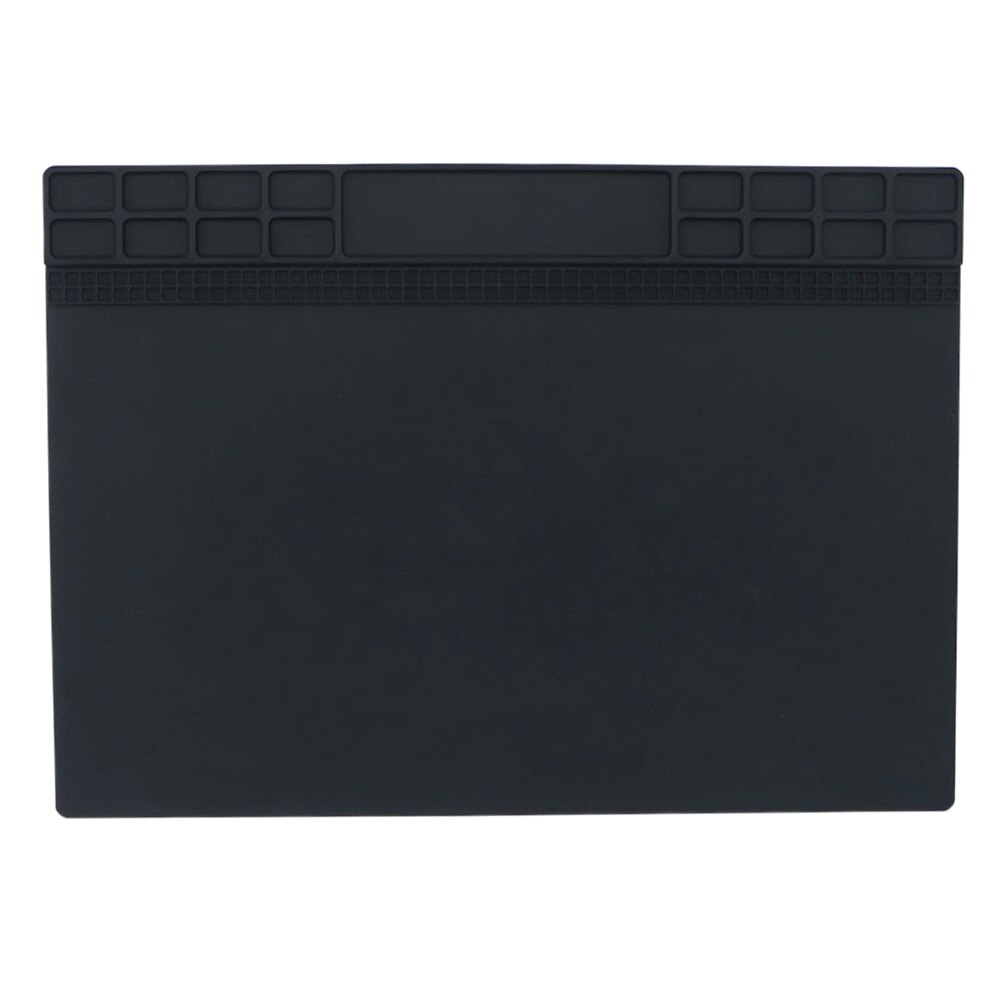 Heat Insulation Silicone Pad Desk Mat Maintenance Platform For BGA Soldering Repair Station Repair Tools Gray/Black/Darkblue: Black