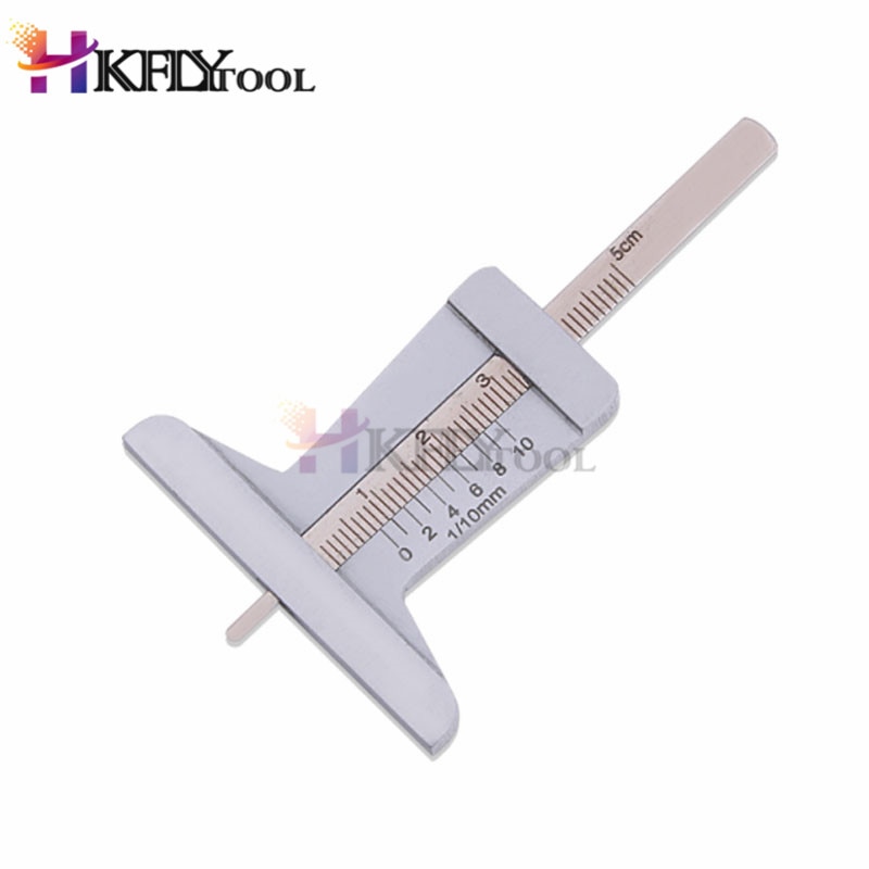 Stainless Steel Car Tyre Tire Tread Depth Gauge Meter Ruler Caliper Moto Truck Pie De Rey Paquimetro Measuring Tools