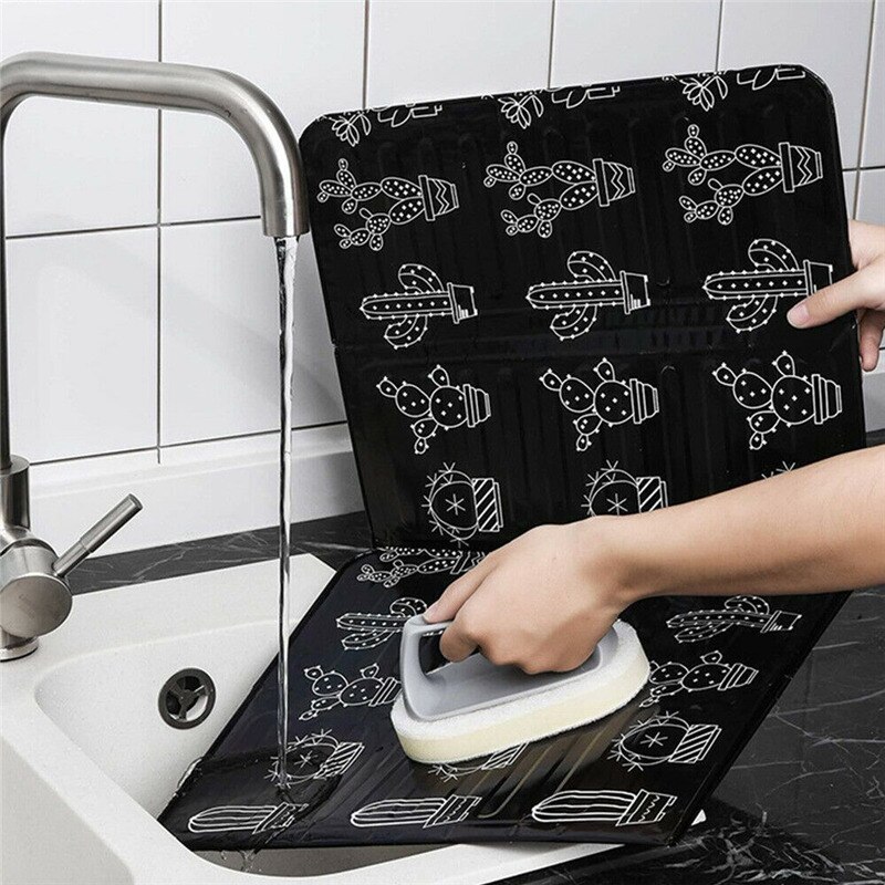 Estampado de Cactus, bloque de aceite de aluminio, protector antisalpicaduras de aceite, accesorios de cocina, utensilios de cocina