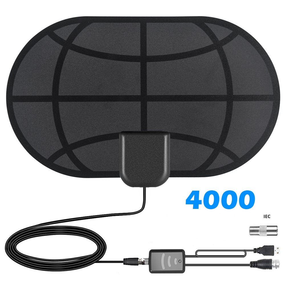 antena de tv TV Antenna with Amplifier Free Digital 1080P HDTV 4K Indoor Amplified antena tv digital: 80miles