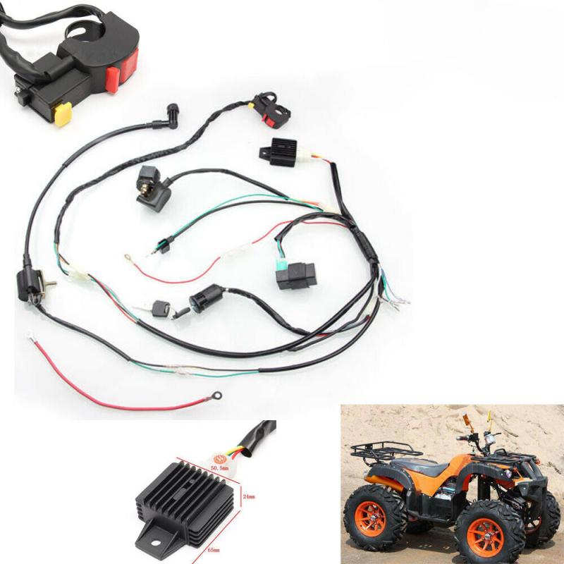 Dirt Bike ATV Quad Wire Harness For ATV 50cc 70cc 90cc 110cc 125cc Start Electric Assembly Wiring Motorcycle Accessories