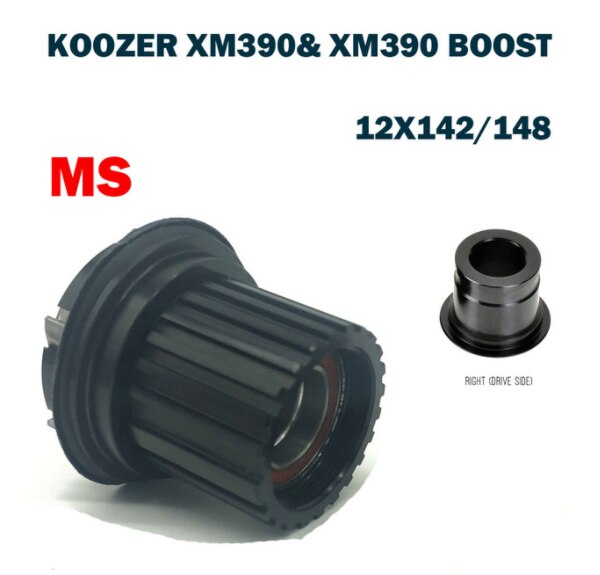 Koozer MTB Fahrrad Hub Schwungrad Körper, für XM390 Schub HG 8-11S 12 Geschwindigkeit XD Frau Freilauf Kassette Ende Kappe Körper 10x13 5/141,12x14 2/148: Frau mit TA Deckel