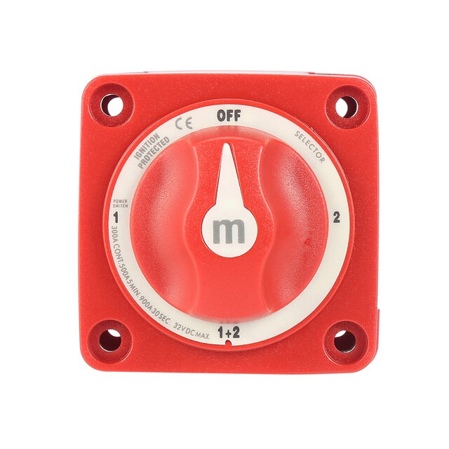 Electrical Switch for Blue Sea 6007 M-Series Mini Dual Battery Selector Switch 4 Position Marine Boat: Default Title