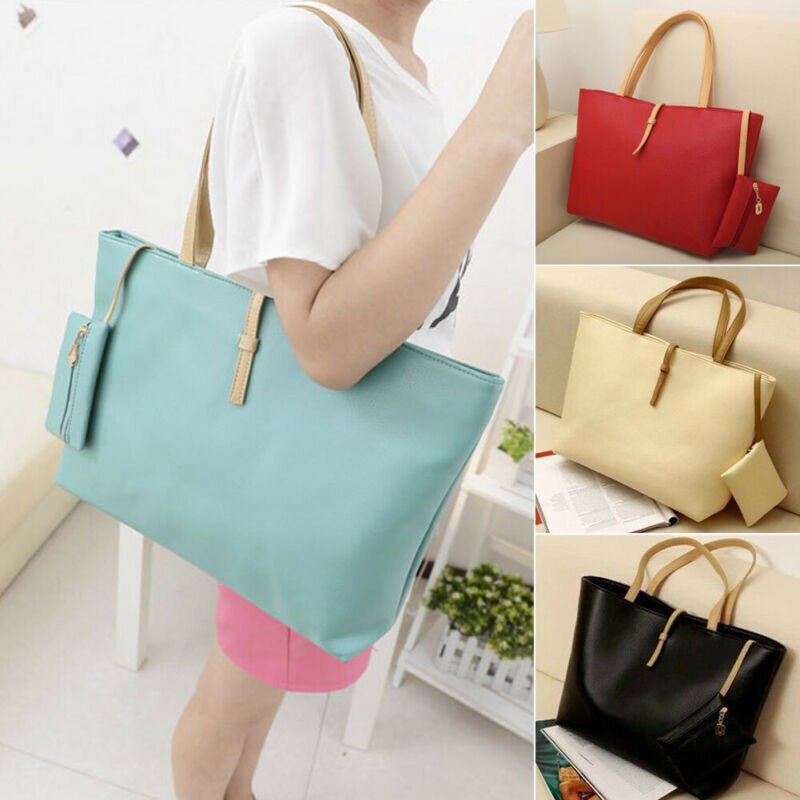 Frauen Handtasche Faux Leder Bote Einkaufen Tasche Handtasche Dame Schulter Tasche Totes Geldbeutel