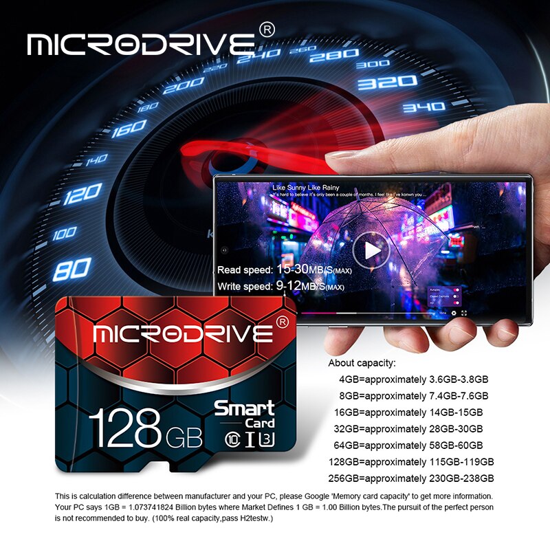 Original U1-U3 Class 10 High Speed Micro SD Card 8gb 16gb 32gb 64gb 128gb TF card Flash card for smartphone