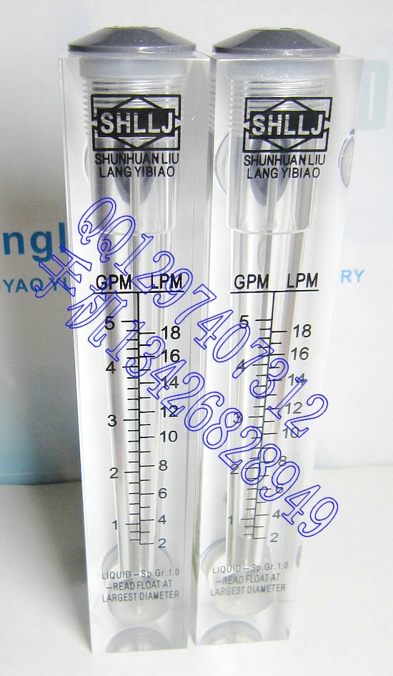 LZM-15 panel type water meter float liquid flowmeter 16-160LPH L / h